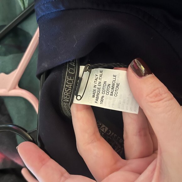 NWT Long Sleeve Navy Blue Crew Neck Sweater Versace Classic V2 Size XL - Picture 5 of 5